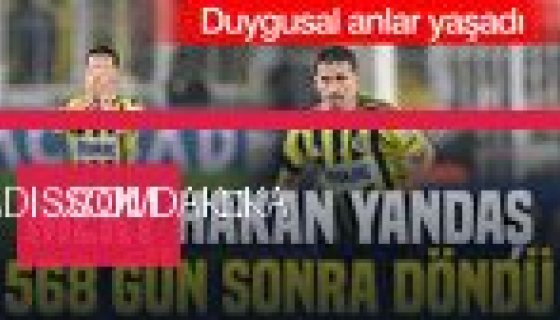 Mert Hakan Yandaş, 568 Gün Sonra Fenerbağçe Forması ile Sahaya Döndü (Foto Galeri)