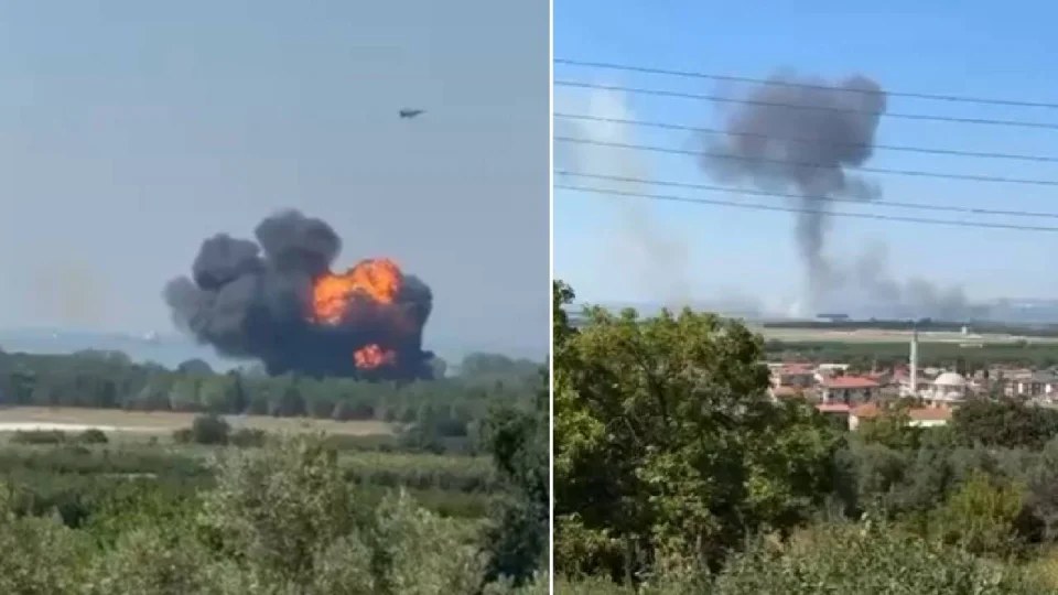 Yalova'da F-16 Eitim Uuu Srasnda Kaza Krma Urad